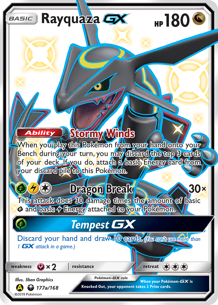 Rayquaza GX (177a/168) [Alternate Art Promos] | Dragon's Lair Comics and Fantasy Houston TX