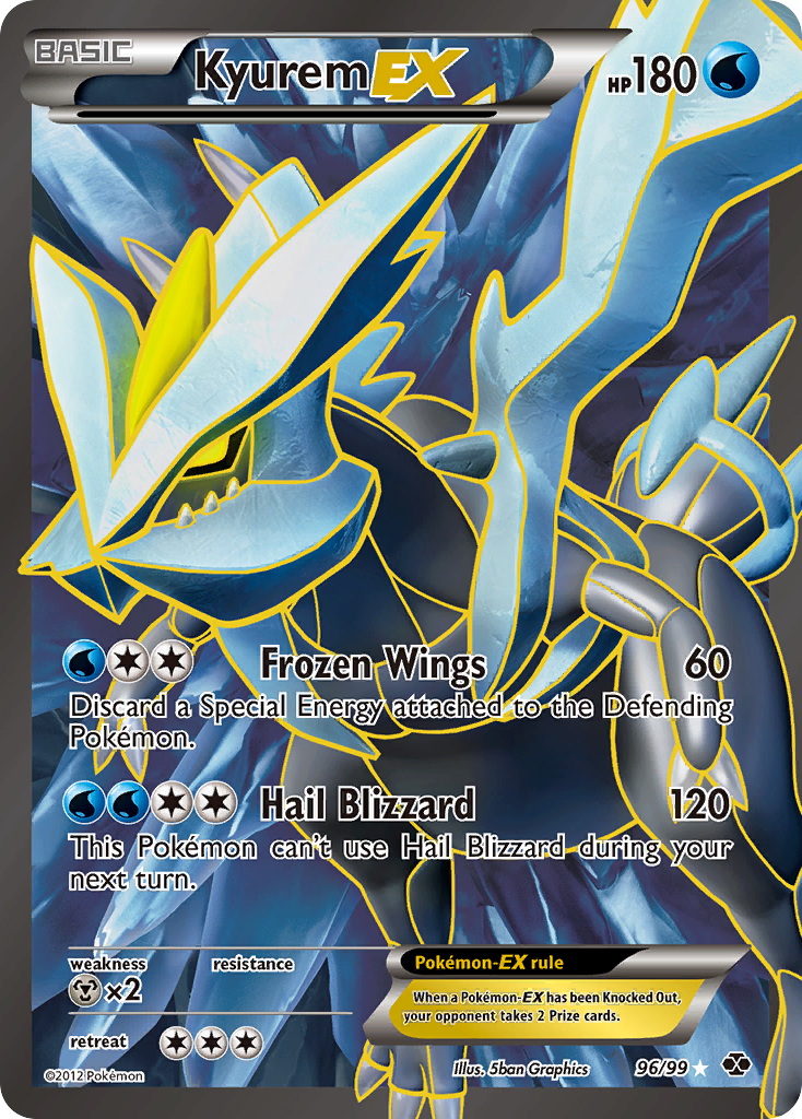 Kyurem EX (96/99) [Black & White: Next Destinies] | Dragon's Lair Comics and Fantasy Houston TX