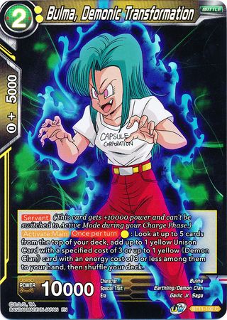 Bulma, Demonic Transformation (BT11-102) [Vermilion Bloodline 2nd Edition] | Dragon's Lair Comics and Fantasy Houston TX