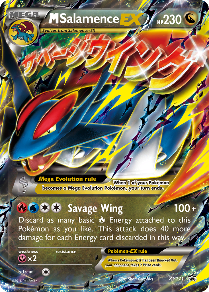 M Salamence EX (XY171) [XY: Black Star Promos] | Dragon's Lair Comics and Fantasy Houston TX