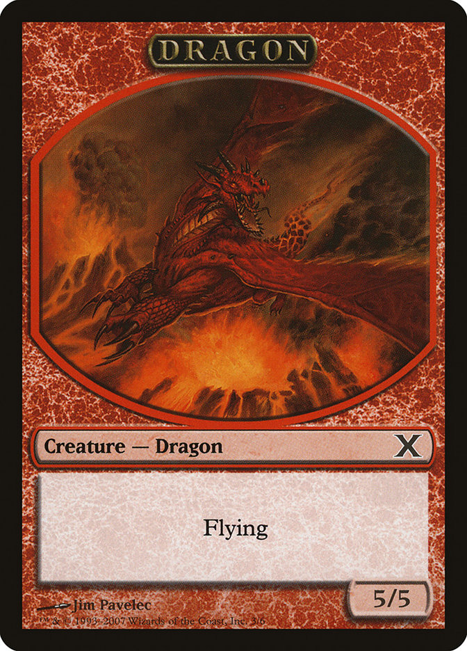 Dragon Token [Tenth Edition Tokens] | Dragon's Lair Comics and Fantasy Houston TX