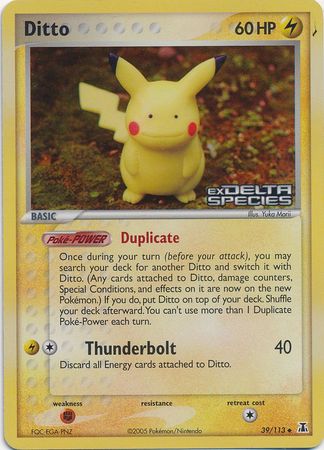 Ditto (39/113) (Stamped) [EX: Delta Species] | Dragon's Lair Comics and Fantasy Houston TX