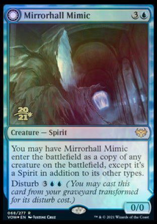 Mirrorhall Mimic // Ghastly Mimicry [Innistrad: Crimson Vow Prerelease Promos] | Dragon's Lair Comics and Fantasy Houston TX