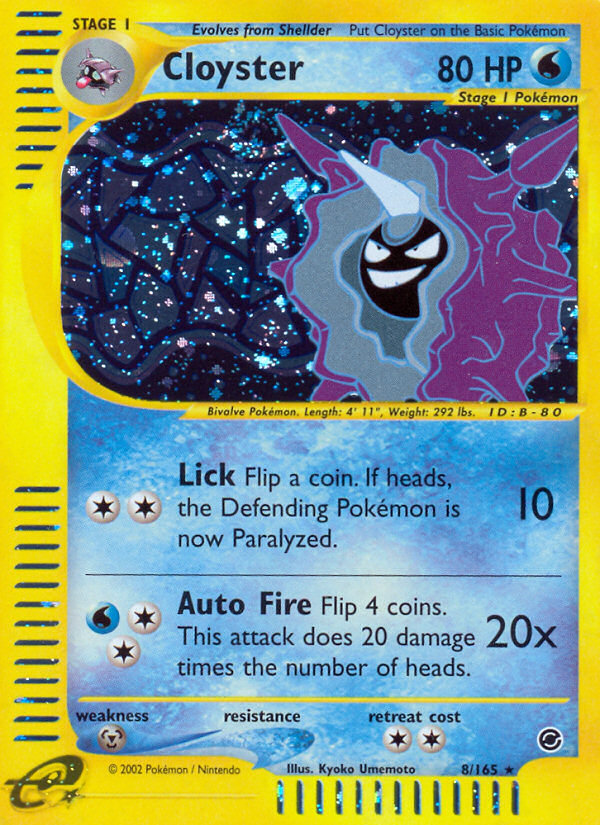 Cloyster (8/165) [Expedition: Base Set] | Dragon's Lair Comics and Fantasy Houston TX