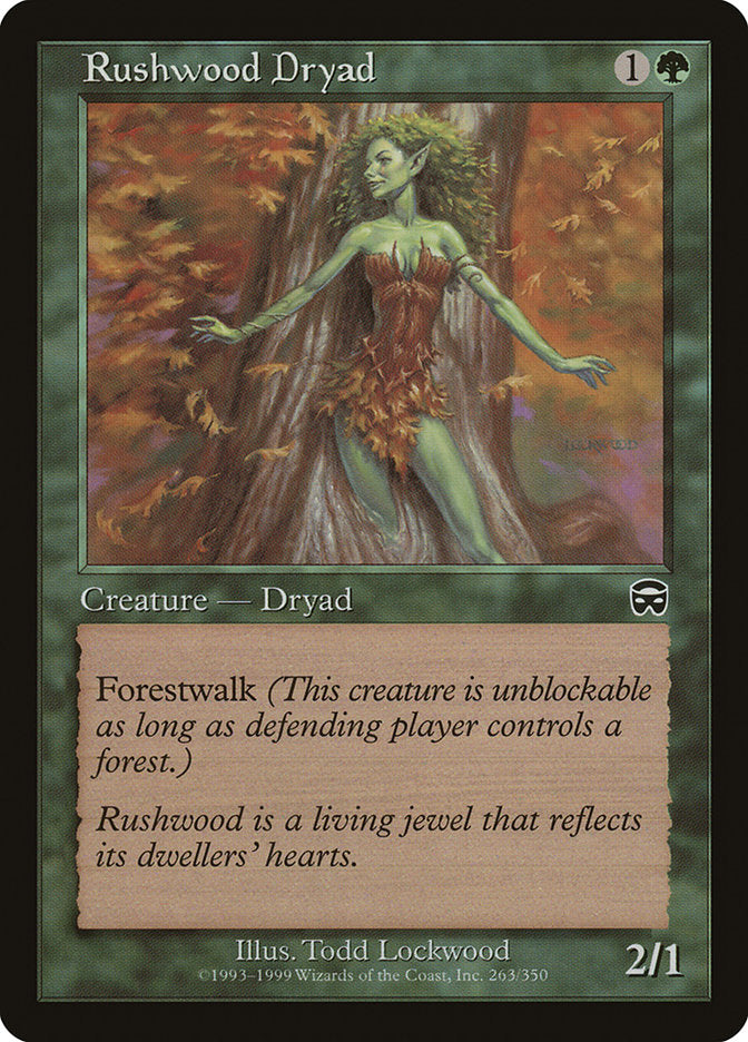 Rushwood Dryad [Mercadian Masques] | Dragon's Lair Comics and Fantasy Houston TX