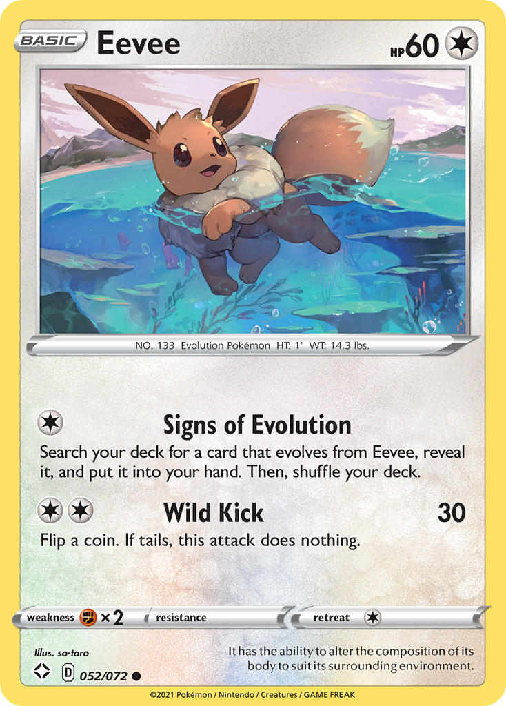 Eevee (052/072) [Sword & Shield: Shining Fates] | Dragon's Lair Comics and Fantasy Houston TX