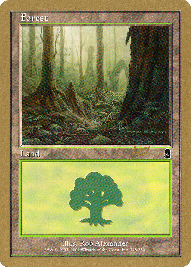 Forest (rl348) (Raphael Levy) [World Championship Decks 2002] | Dragon's Lair Comics and Fantasy Houston TX