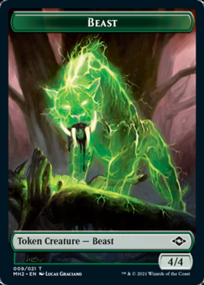 Beast Token [Modern Horizons 2 Tokens] | Dragon's Lair Comics and Fantasy Houston TX