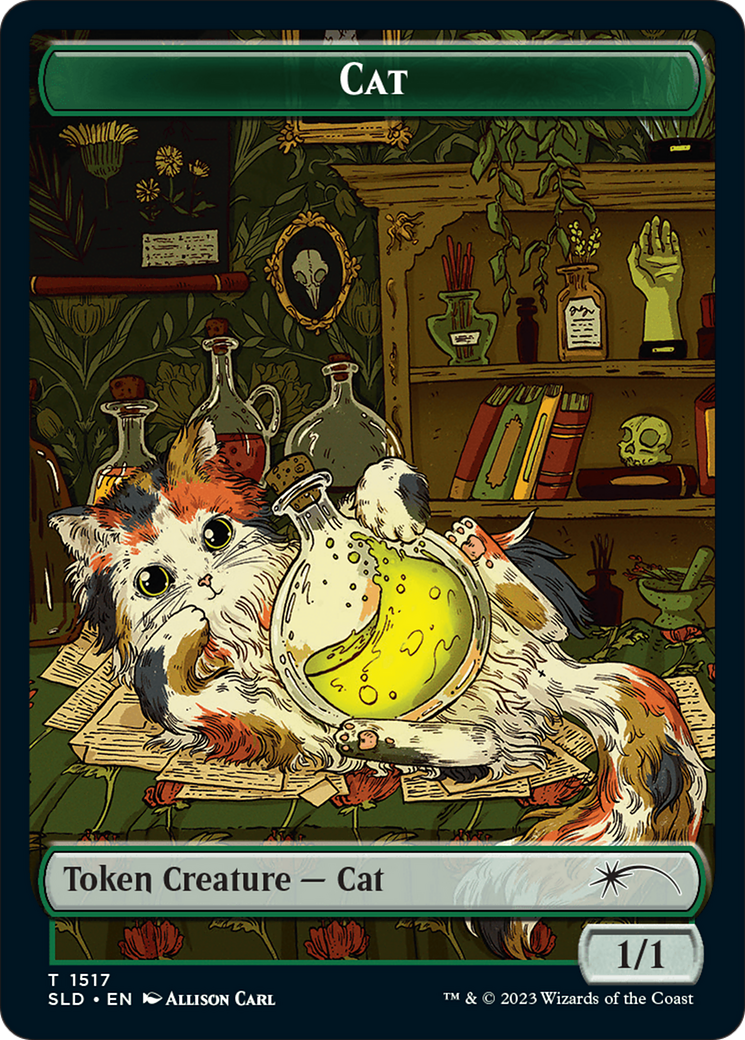 Dog // Cat Double-Sided Token [Secret Lair Commander Deck: Raining Cats and Dogs Tokens] | Dragon's Lair Comics and Fantasy Houston TX