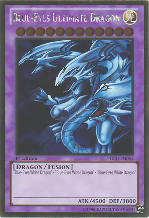 Blue-Eyes Ultimate Dragon [PGLD-EN055] Gold Rare | Dragon's Lair Comics and Fantasy Houston TX