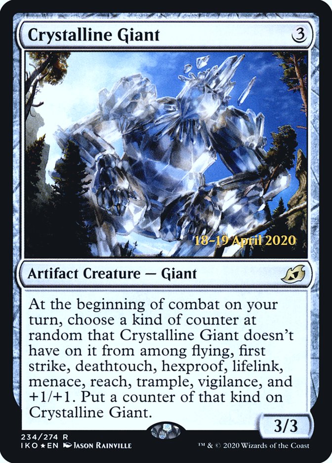 Crystalline Giant [Ikoria: Lair of Behemoths Prerelease Promos] | Dragon's Lair Comics and Fantasy Houston TX