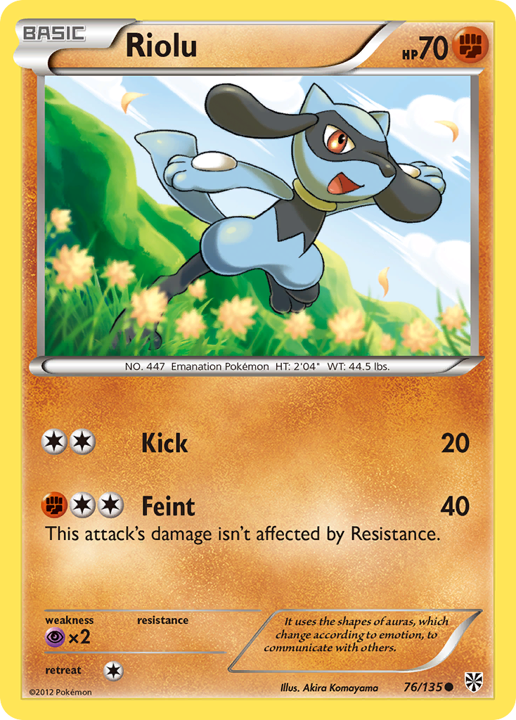 Riolu (76/135) [Black & White: Plasma Storm] | Dragon's Lair Comics and Fantasy Houston TX