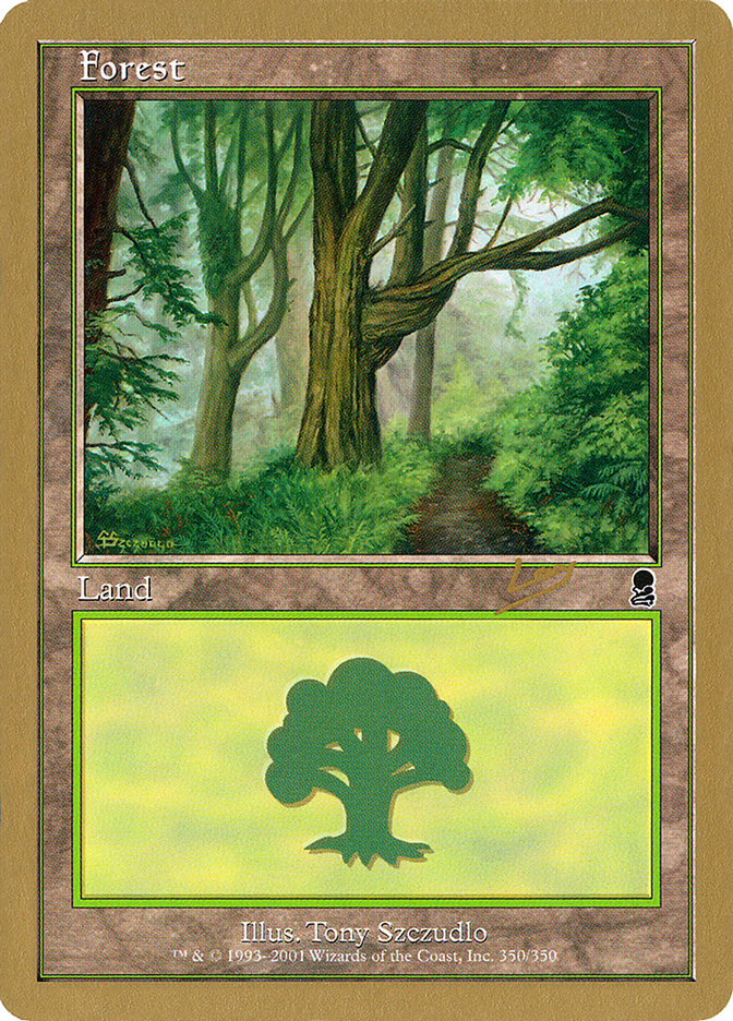 Forest (rl350) (Raphael Levy) [World Championship Decks 2002] | Dragon's Lair Comics and Fantasy Houston TX