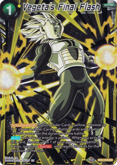 Vegeta's Final Flash (Collector's Selection Vol. 1) (BT9-133) [Promotion Cards] | Dragon's Lair Comics and Fantasy Houston TX