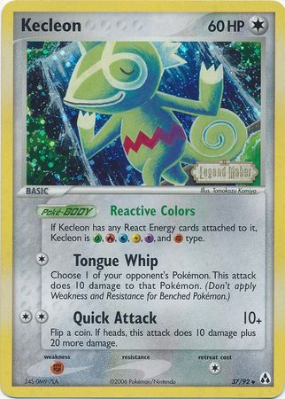 Kecleon (37/92) (Stamped) [EX: Legend Maker] | Dragon's Lair Comics and Fantasy Houston TX