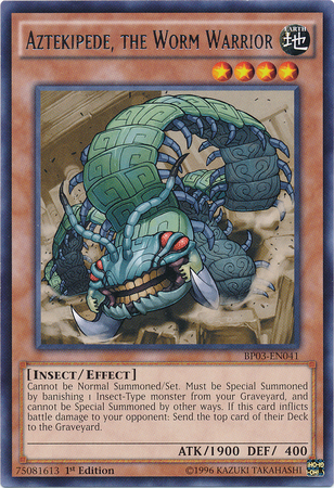 Aztekipede, the Worm Warrior [BP03-EN041] Rare | Dragon's Lair Comics and Fantasy Houston TX