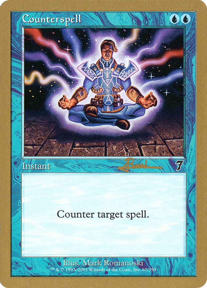 Counterspell (Antoine Ruel) (7ED) [World Championship Decks 2001] | Dragon's Lair Comics and Fantasy Houston TX