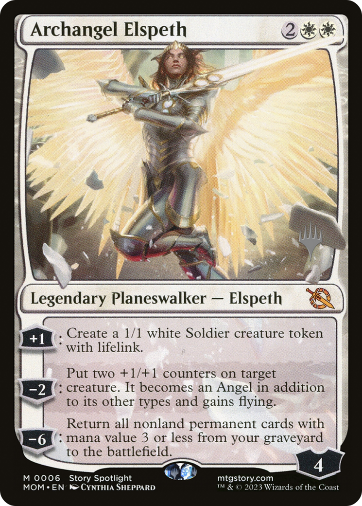 Archangel Elspeth (Promo Pack) [March of the Machine Promos] | Dragon's Lair Comics and Fantasy Houston TX