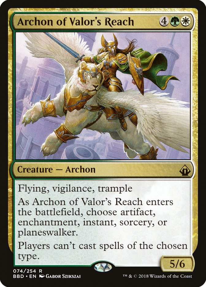 Archon of Valor's Reach [Battlebond] | Dragon's Lair Comics and Fantasy Houston TX