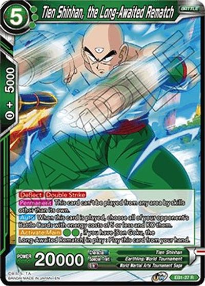 Tien Shinhan, the Long-Awaited Rematch (EB1-027) [Battle Evolution Booster] | Dragon's Lair Comics and Fantasy Houston TX