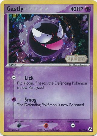 Gastly (52/92) (Stamped) [EX: Legend Maker] | Dragon's Lair Comics and Fantasy Houston TX