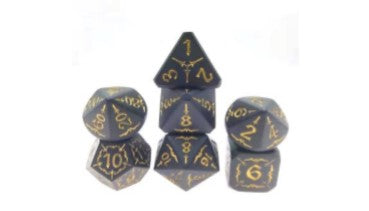 Game Habit Guinness Stout Metal Poly 7 Dice Set | Dragon's Lair Comics and Fantasy Houston TX