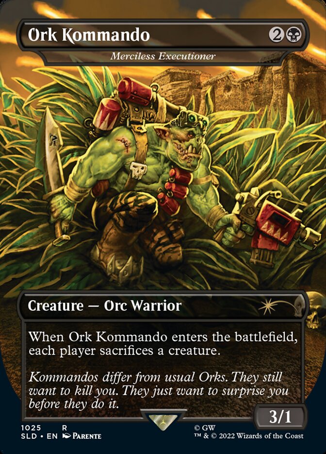 Ork Kommando - Merciless Executioner (Borderless) [Secret Lair Drop Series] | Dragon's Lair Comics and Fantasy Houston TX