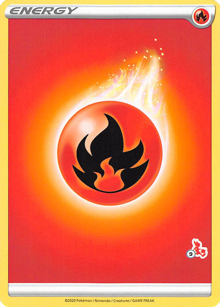 Fire Energy (Cinderace Stamp #9) [Battle Academy 2022] | Dragon's Lair Comics and Fantasy Houston TX