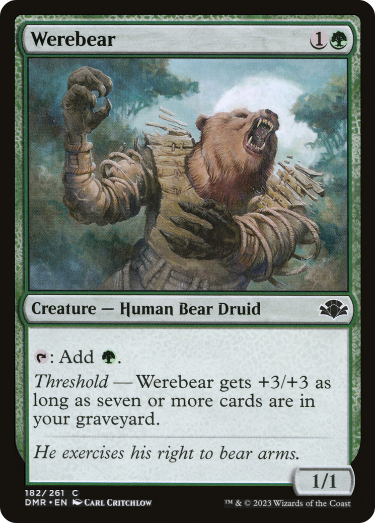 Werebear [Dominaria Remastered] | Dragon's Lair Comics and Fantasy Houston TX