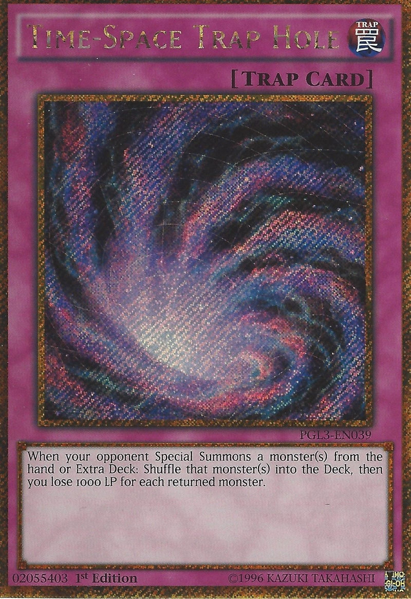 Time-Space Trap Hole [PGL3-EN039] Gold Secret Rare | Dragon's Lair Comics and Fantasy Houston TX