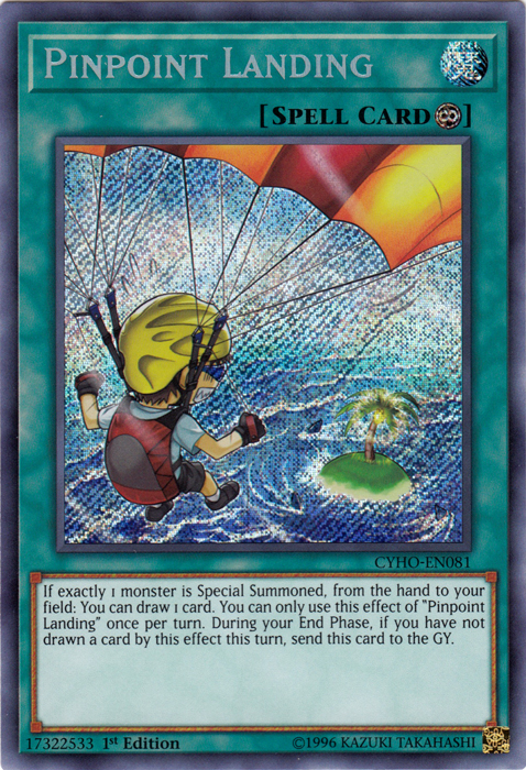 Pinpoint Landing [CYHO-EN081] Secret Rare | Dragon's Lair Comics and Fantasy Houston TX