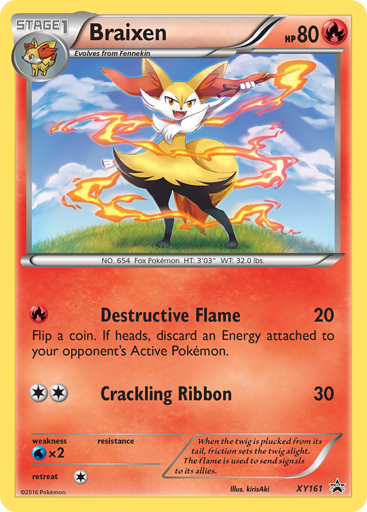 Braixen (XY161) [XY: Black Star Promos] | Dragon's Lair Comics and Fantasy Houston TX