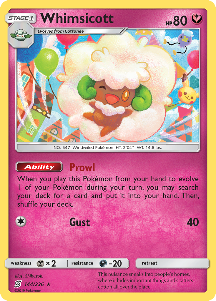 Whimsicott (144/236) [Sun & Moon: Unified Minds] | Dragon's Lair Comics and Fantasy Houston TX