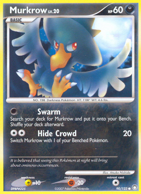 Murkrow (90/123) [Diamond & Pearl: Mysterious Treasures] | Dragon's Lair Comics and Fantasy Houston TX