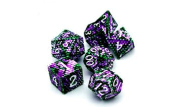 Game Habit Paisley Park Christmas Poly 7 Dice Set | Dragon's Lair Comics and Fantasy Houston TX