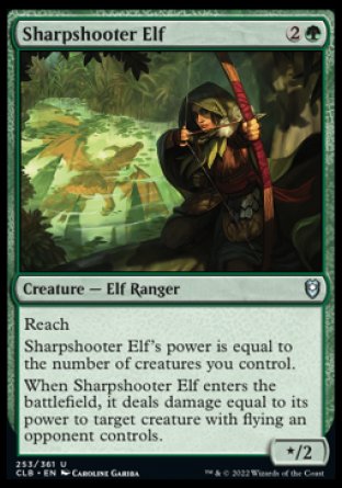 Sharpshooter Elf [Commander Legends: Battle for Baldur's Gate] | Dragon's Lair Comics and Fantasy Houston TX