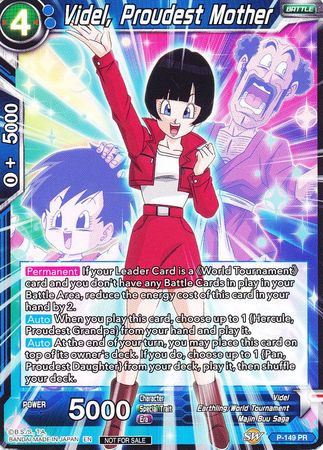 Videl, Proudest Mother (Power Booster: World Martial Arts Tournament) (P-149) [Promotion Cards] | Dragon's Lair Comics and Fantasy Houston TX