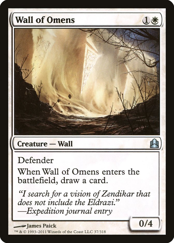 Wall of Omens [Commander 2011] | Dragon's Lair Comics and Fantasy Houston TX