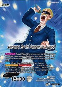 Announcer // Announcer, the Pro Commentator Returns! (P-269) [Vicious Rejuvenation Prerelease Promos] | Dragon's Lair Comics and Fantasy Houston TX