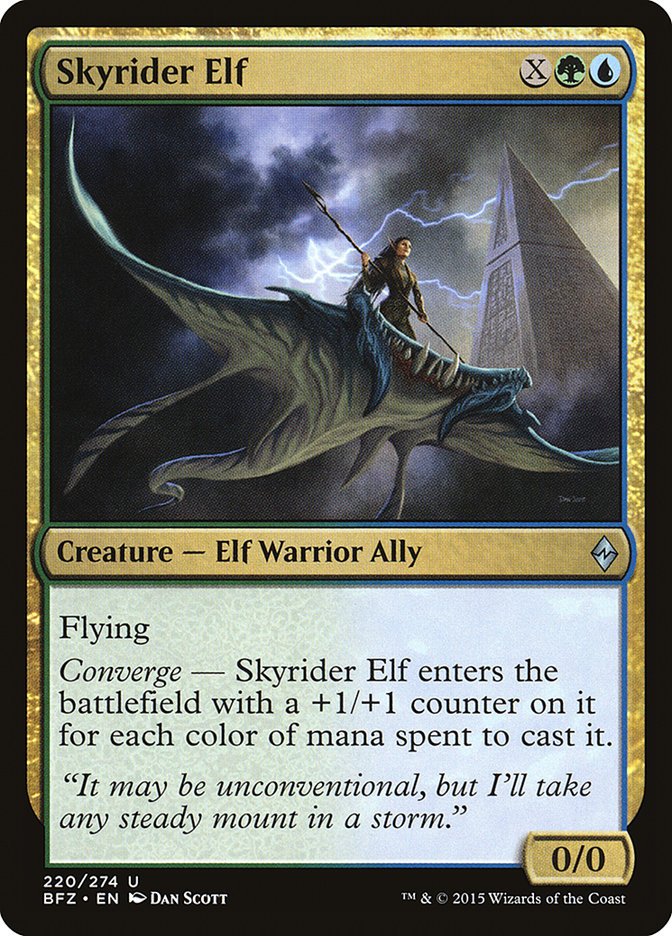 Skyrider Elf [Battle for Zendikar] | Dragon's Lair Comics and Fantasy Houston TX