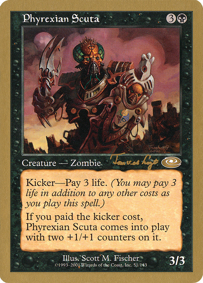 Phyrexian Scuta (Tom van de Logt) [World Championship Decks 2001] | Dragon's Lair Comics and Fantasy Houston TX