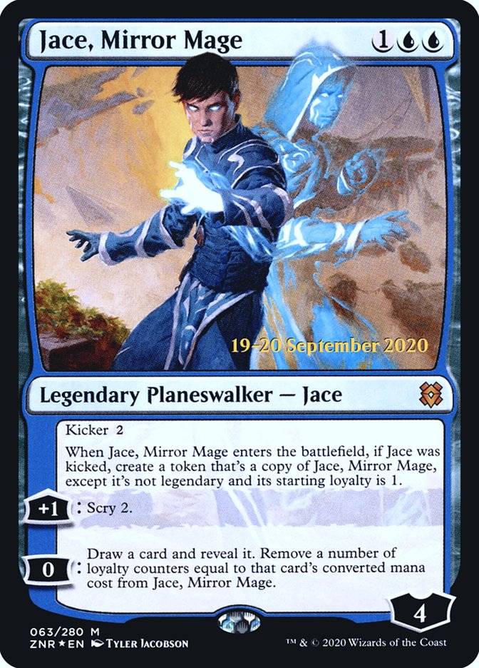 Jace, Mirror Mage [Zendikar Rising Prerelease Promos] | Dragon's Lair Comics and Fantasy Houston TX