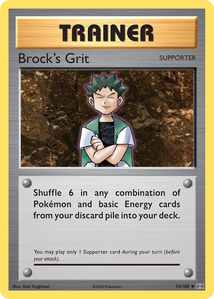 Brock's Grit (74/108) [XY: Evolutions] | Dragon's Lair Comics and Fantasy Houston TX