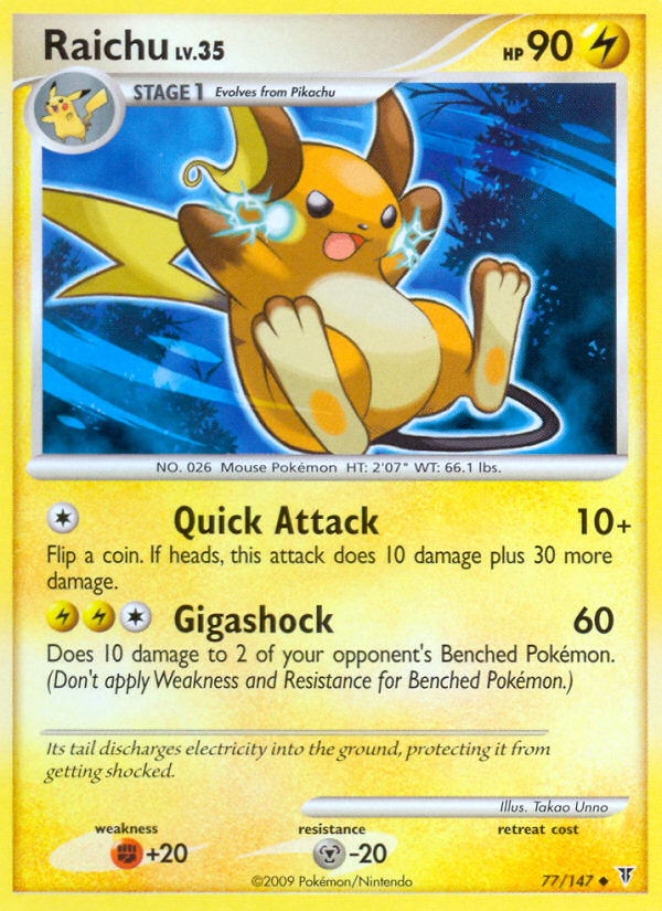 Raichu (77/147) [Platinum: Supreme Victors] | Dragon's Lair Comics and Fantasy Houston TX