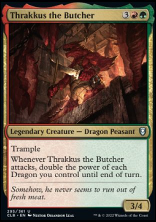 Thrakkus the Butcher [Commander Legends: Battle for Baldur's Gate] | Dragon's Lair Comics and Fantasy Houston TX