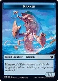 Kraken // Satyr Double-Sided Token [Theros Beyond Death Tokens] | Dragon's Lair Comics and Fantasy Houston TX