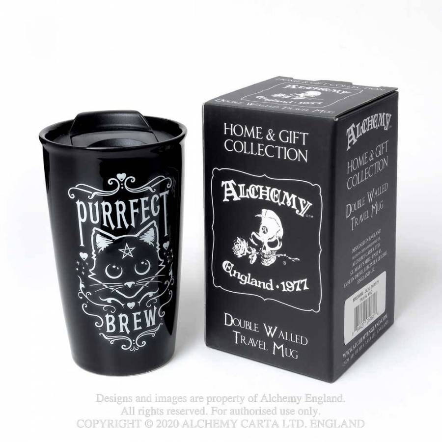 Pacific Trading Purrfect Brew Travel Mug | Dragon's Lair Comics and Fantasy Houston TX