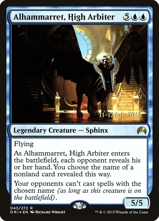 Alhammarret, High Arbiter [Magic Origins Prerelease Promos] | Dragon's Lair Comics and Fantasy Houston TX