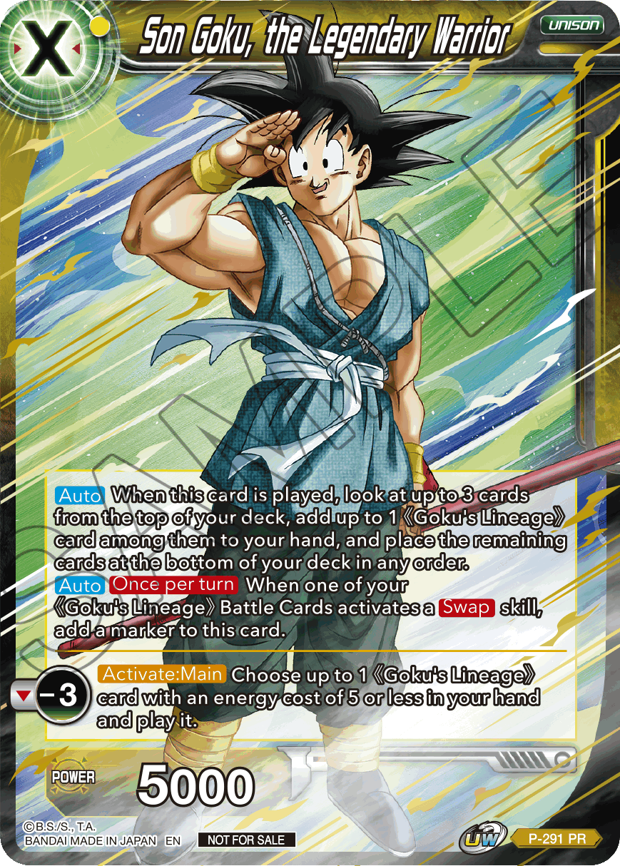 Son Goku, the Legendary Warrior (P-291) [Promotion Cards] | Dragon's Lair Comics and Fantasy Houston TX