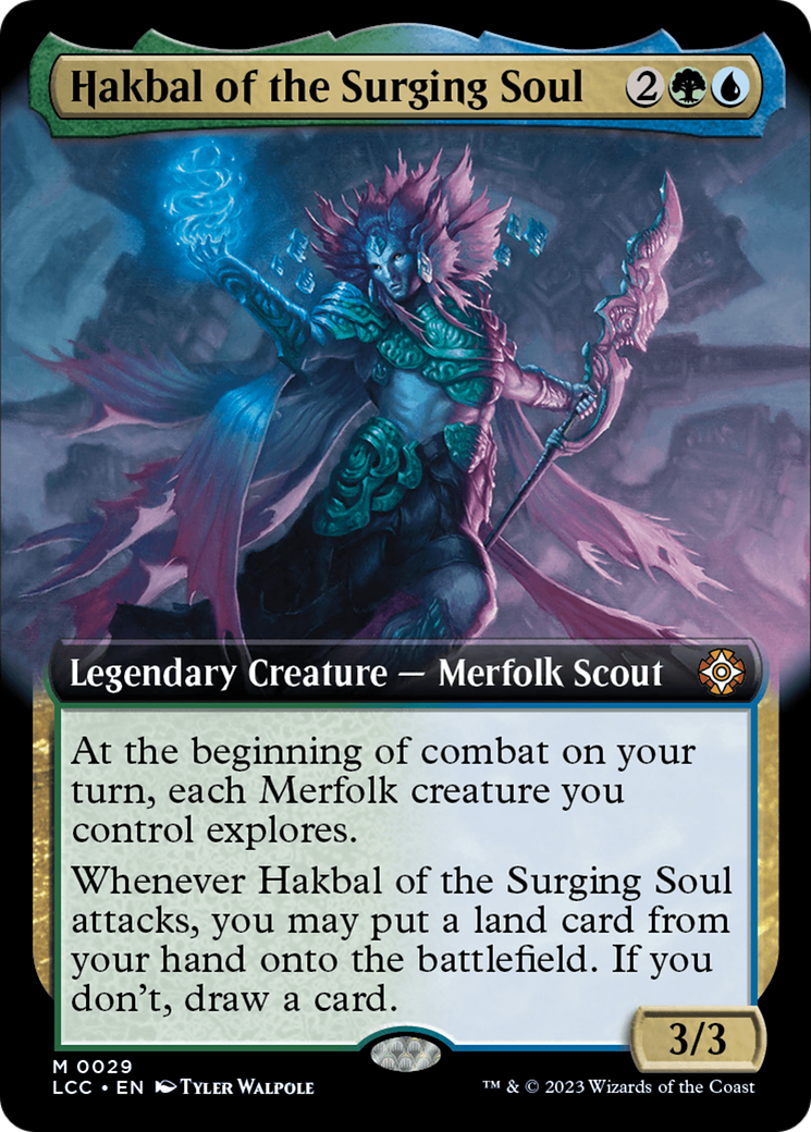 Hakbal of the Surging Soul (Extended Art) [The Lost Caverns of Ixalan Commander] | Dragon's Lair Comics and Fantasy Houston TX